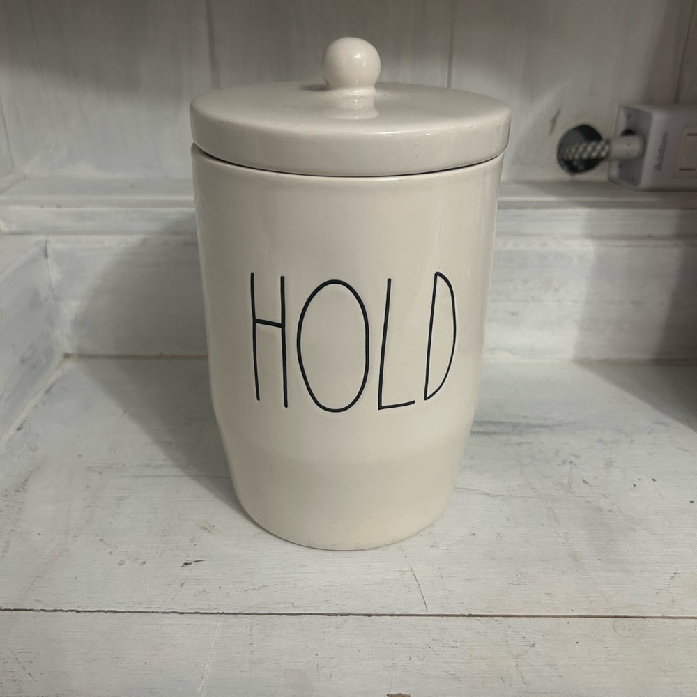 Rae Dunn HOLd canister